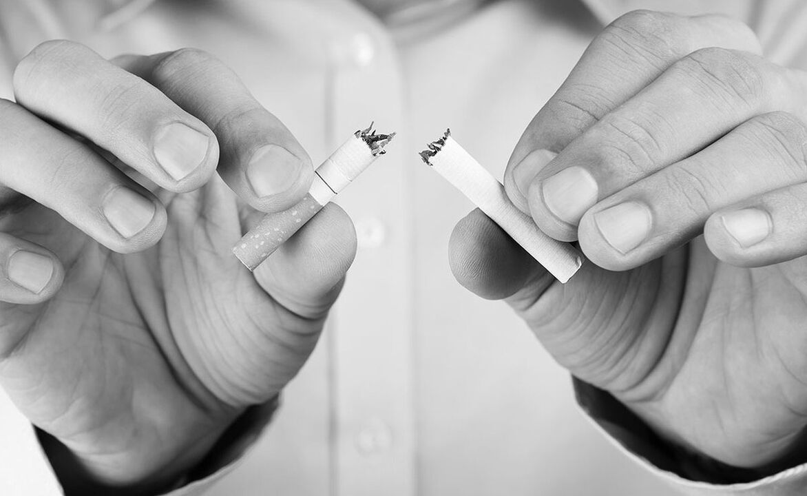 Refuse smoking with prostatitis