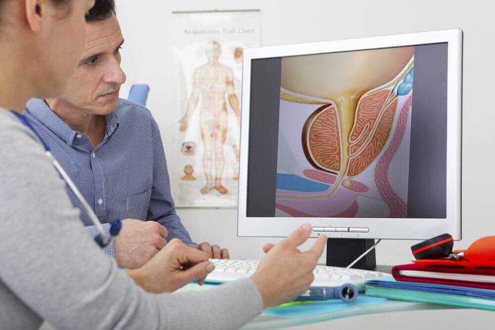 Diagnosis of prostate adenoma by tool method